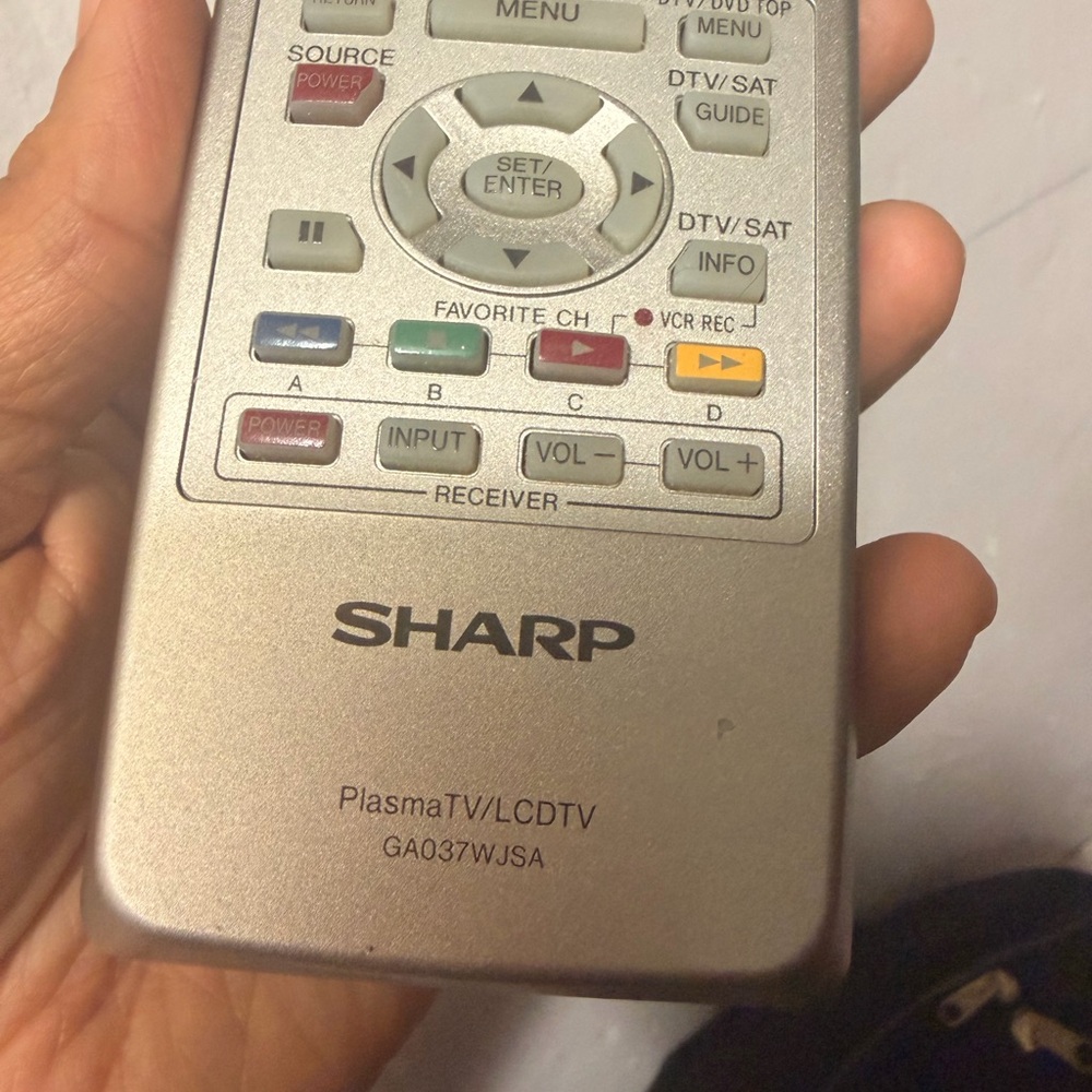 Sharp Silver Replacement Remote Control for TVs - Picture 2 of 5